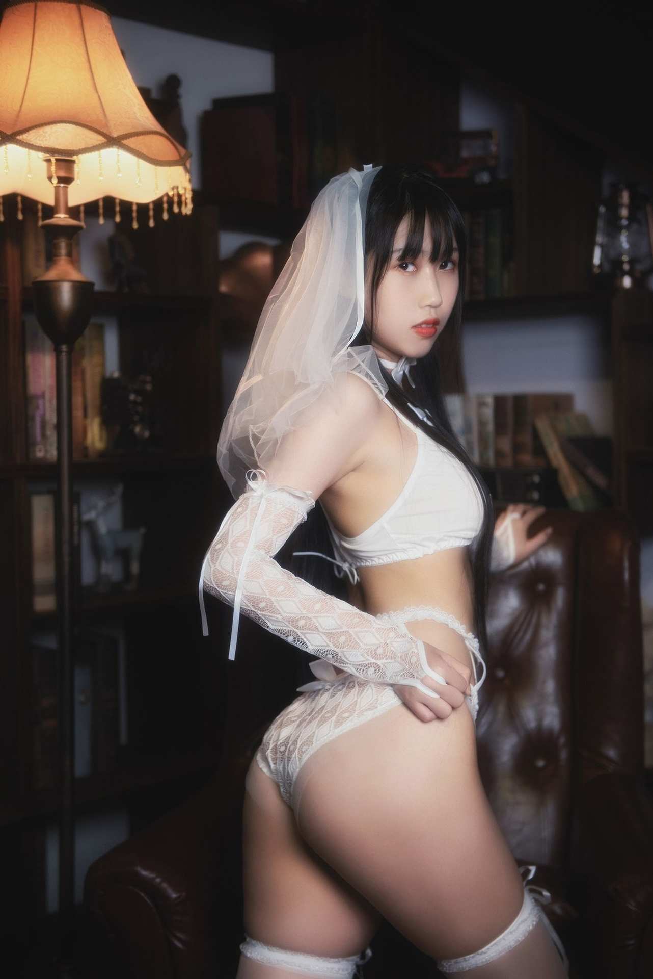 不呆猫No.021-白色情趣婚纱 [24P]